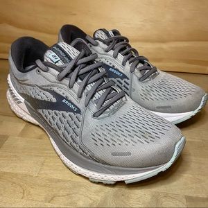 Brooks Adrenaline GTS 21 Women's Running Shoe Size 8 (B) Gray Athletic Shoe